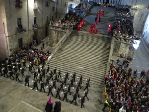 Setmana Santa 2019 a Girona. Divendres Sant. La process&oacute; del Sant Enterrament