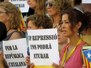 Actes a Girona en commemoraci&oacute; de l'1-O
