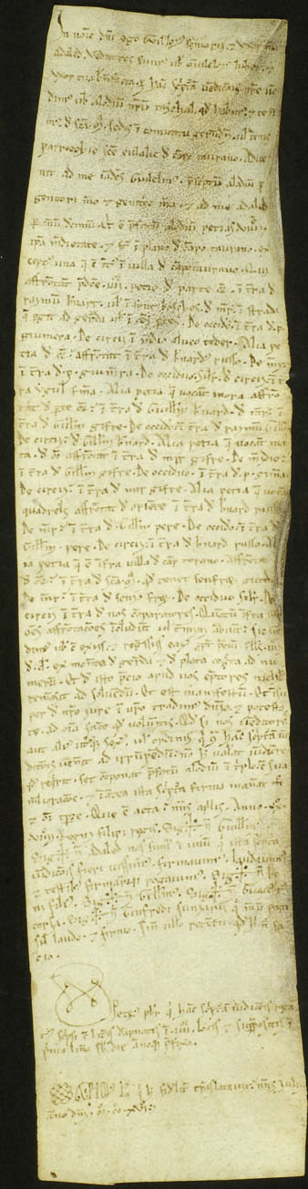 5 d'abril de 1089. Guillem Sunyer i la seva esposa Adaled, venen a Guillem Jubert i la seva esposa un alou que tenen per la Seu de Girona, situat a la parr&ograve;quia de Santa Eul&agrave;lia de Campdor&agrave;