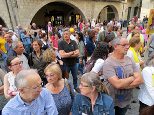 Concentraci&oacute; a la pla&ccedil;a del Vi per la independ&egrave;ncia i la llibertat dels presos pol&iacute;tics