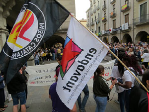 Concentraci&oacute; a la pla&ccedil;a del Vi per la independ&egrave;ncia i la llibertat dels presos pol&iacute;tics