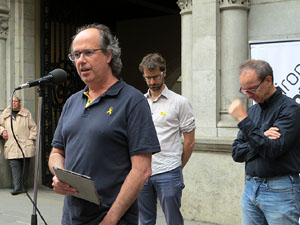 Concentraci&oacute; a la pla&ccedil;a del Vi per la independ&egrave;ncia i la llibertat dels presos pol&iacute;tics