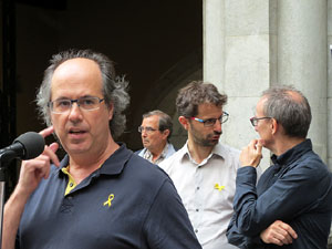 Concentraci&oacute; a la pla&ccedil;a del Vi per la independ&egrave;ncia i la llibertat dels presos pol&iacute;tics