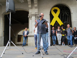 Concentraci&oacute; a la pla&ccedil;a del Vi per la independ&egrave;ncia i la llibertat dels presos pol&iacute;tics