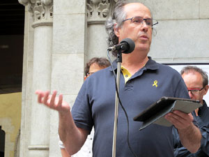 Concentraci&oacute; a la pla&ccedil;a del Vi per la independ&egrave;ncia i la llibertat dels presos pol&iacute;tics