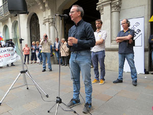 Concentraci&oacute; a la pla&ccedil;a del Vi per la independ&egrave;ncia i la llibertat dels presos pol&iacute;tics