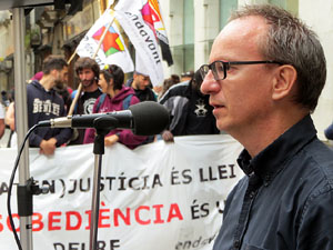 Concentraci&oacute; a la pla&ccedil;a del Vi per la independ&egrave;ncia i la llibertat dels presos pol&iacute;tics
