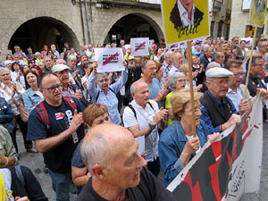 Concentraci&oacute; a la pla&ccedil;a del Vi per la independ&egrave;ncia i la llibertat dels presos pol&iacute;tics