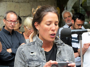 Concentraci&oacute; a la pla&ccedil;a del Vi per la independ&egrave;ncia i la llibertat dels presos pol&iacute;tics