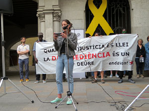 Concentraci&oacute; a la pla&ccedil;a del Vi per la independ&egrave;ncia i la llibertat dels presos pol&iacute;tics
