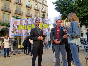 Concentraci&oacute; contra el judici de l'1-O a la pla&ccedil;a de la Independ&egrave;ncia