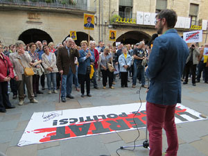 Concentraci&oacute; a la pla&ccedil;a del Vi per la independ&egrave;ncia i la llibertat dels presos pol&iacute;tics