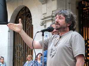 Concentraci&oacute; a la pla&ccedil;a del Vi per la independ&egrave;ncia i la llibertat dels presos pol&iacute;tics