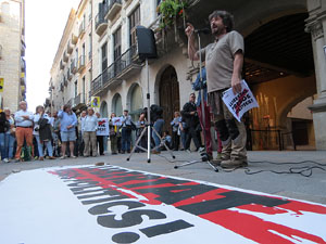 Concentraci&oacute; a la pla&ccedil;a del Vi per la independ&egrave;ncia i la llibertat dels presos pol&iacute;tics