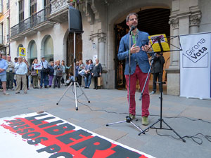 Concentraci&oacute; a la pla&ccedil;a del Vi per la independ&egrave;ncia i la llibertat dels presos pol&iacute;tics