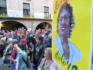 Concentraci&oacute; a la pla&ccedil;a del Vi per la independ&egrave;ncia i la llibertat dels presos pol&iacute;tics