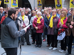 Concentraci&oacute; a la pla&ccedil;a del Vi per la independ&egrave;ncia i la llibertat dels presos pol&iacute;tics