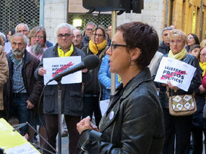 Concentraci&oacute; a la pla&ccedil;a del Vi per la independ&egrave;ncia i la llibertat dels presos pol&iacute;tics