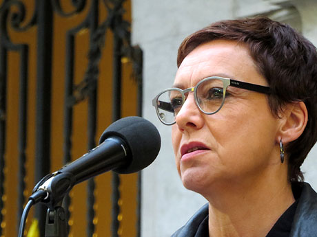 Concentraci&oacute; per la llibertat dels presos pol&iacute;tics a la pla&ccedil;a del Vi