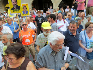 Concentraci&oacute; a la pla&ccedil;a del Vi per la independ&egrave;ncia i la llibertat dels presos pol&iacute;tics