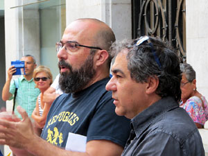 Concentraci&oacute; a la pla&ccedil;a del Vi per la independ&egrave;ncia i la llibertat dels presos pol&iacute;tics