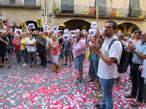 Concentraci&oacute; a la pla&ccedil;a del Vi per la independ&egrave;ncia i la llibertat dels presos pol&iacute;tics