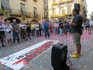 Concentraci&oacute; a la pla&ccedil;a del Vi per la independ&egrave;ncia i la llibertat dels presos pol&iacute;tics