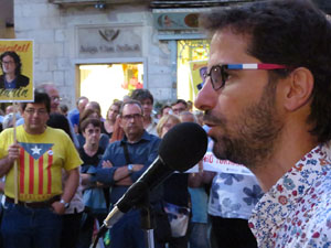 Concentraci&oacute; a la pla&ccedil;a del Vi per la independ&egrave;ncia i la llibertat dels presos pol&iacute;tics