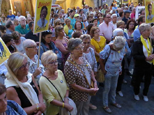 Concentraci&oacute; a la pla&ccedil;a del Vi per la independ&egrave;ncia i la llibertat dels presos pol&iacute;tics