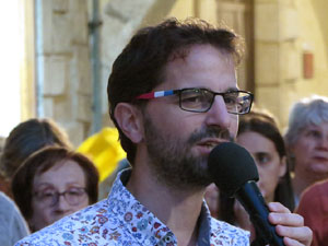Concentraci&oacute; a la pla&ccedil;a del Vi per la independ&egrave;ncia i la llibertat dels presos pol&iacute;tics