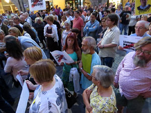 Concentraci&oacute; a la pla&ccedil;a del Vi per la independ&egrave;ncia i la llibertat dels presos pol&iacute;tics