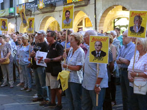 Concentraci&oacute; a la pla&ccedil;a del Vi per la independ&egrave;ncia i la llibertat dels presos pol&iacute;tics