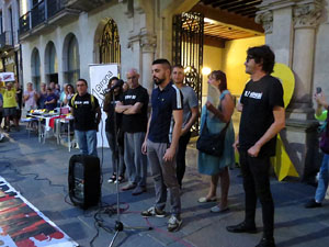 Concentraci&oacute; a la pla&ccedil;a del Vi per la independ&egrave;ncia i la llibertat dels presos pol&iacute;tics