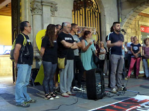 Concentraci&oacute; a la pla&ccedil;a del Vi per la independ&egrave;ncia i la llibertat dels presos pol&iacute;tics