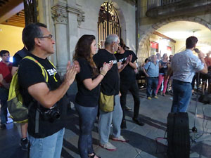 Concentraci&oacute; a la pla&ccedil;a del Vi per la independ&egrave;ncia i la llibertat dels presos pol&iacute;tics