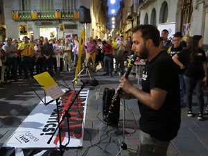 Concentraci&oacute; a la pla&ccedil;a del Vi per la independ&egrave;ncia i la llibertat dels presos pol&iacute;tics