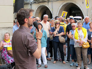 Concentraci&oacute; a la pla&ccedil;a del Vi per la independ&egrave;ncia i la llibertat dels presos pol&iacute;tics