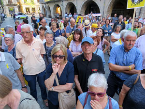 Concentraci&oacute; a la pla&ccedil;a del Vi per la independ&egrave;ncia i la llibertat dels presos pol&iacute;tics