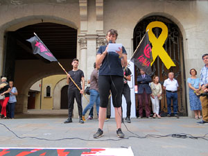 Concentraci&oacute; a la pla&ccedil;a del Vi per la independ&egrave;ncia i la llibertat dels presos pol&iacute;tics