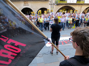 Concentraci&oacute; a la pla&ccedil;a del Vi per la independ&egrave;ncia i la llibertat dels presos pol&iacute;tics