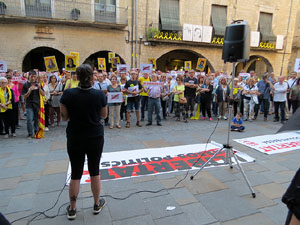 Concentraci&oacute; a la pla&ccedil;a del Vi per la independ&egrave;ncia i la llibertat dels presos pol&iacute;tics