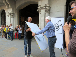 Concentraci&oacute; a la pla&ccedil;a del Vi per la independ&egrave;ncia i la llibertat dels presos pol&iacute;tics
