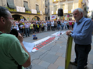Concentraci&oacute; a la pla&ccedil;a del Vi per la independ&egrave;ncia i la llibertat dels presos pol&iacute;tics