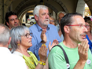 Concentraci&oacute; a la pla&ccedil;a del Vi per la independ&egrave;ncia i la llibertat dels presos pol&iacute;tics