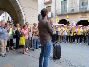Concentraci&oacute; a la pla&ccedil;a del Vi per la independ&egrave;ncia i la llibertat dels presos pol&iacute;tics