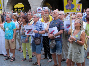 Concentraci&oacute; a la pla&ccedil;a del Vi per la independ&egrave;ncia i la llibertat dels presos pol&iacute;tics