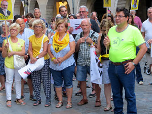 Concentraci&oacute; a la pla&ccedil;a del Vi per la independ&egrave;ncia i la llibertat dels presos pol&iacute;tics
