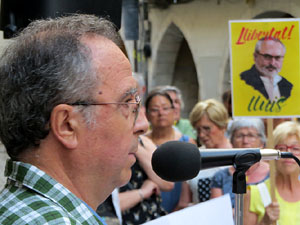 Concentraci&oacute; a la pla&ccedil;a del Vi per la independ&egrave;ncia i la llibertat dels presos pol&iacute;tics