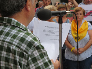 Concentraci&oacute; a la pla&ccedil;a del Vi per la independ&egrave;ncia i la llibertat dels presos pol&iacute;tics