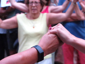 Concentraci&oacute; a la pla&ccedil;a del Vi per la independ&egrave;ncia i la llibertat dels presos pol&iacute;tics